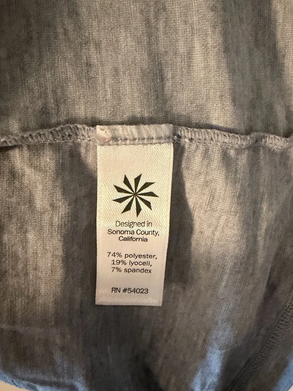 Athleta Short Sleeve Tunic Tee Heather Grey XL